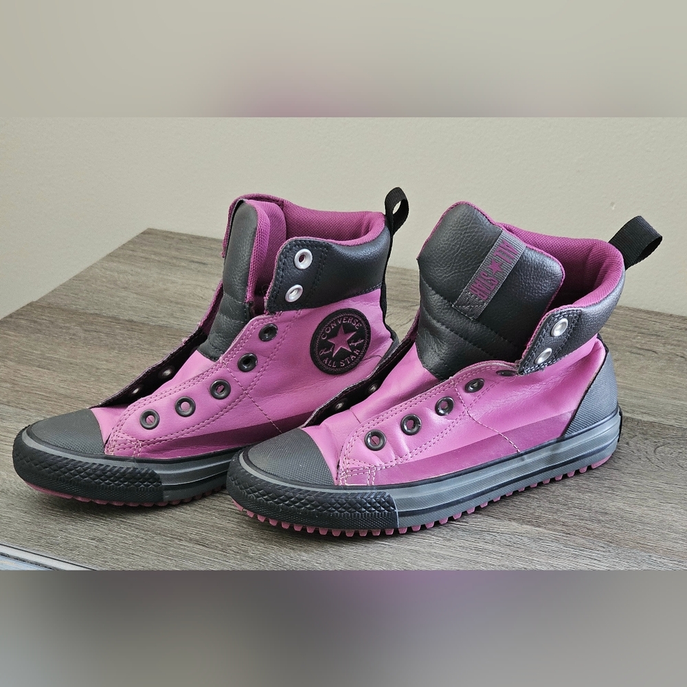 Girls Converse Asphalt High Tops Pink Size 2